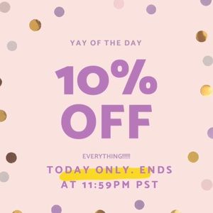 💜💜 10% OFF EVERYTHING TODAY!!! 💜💜